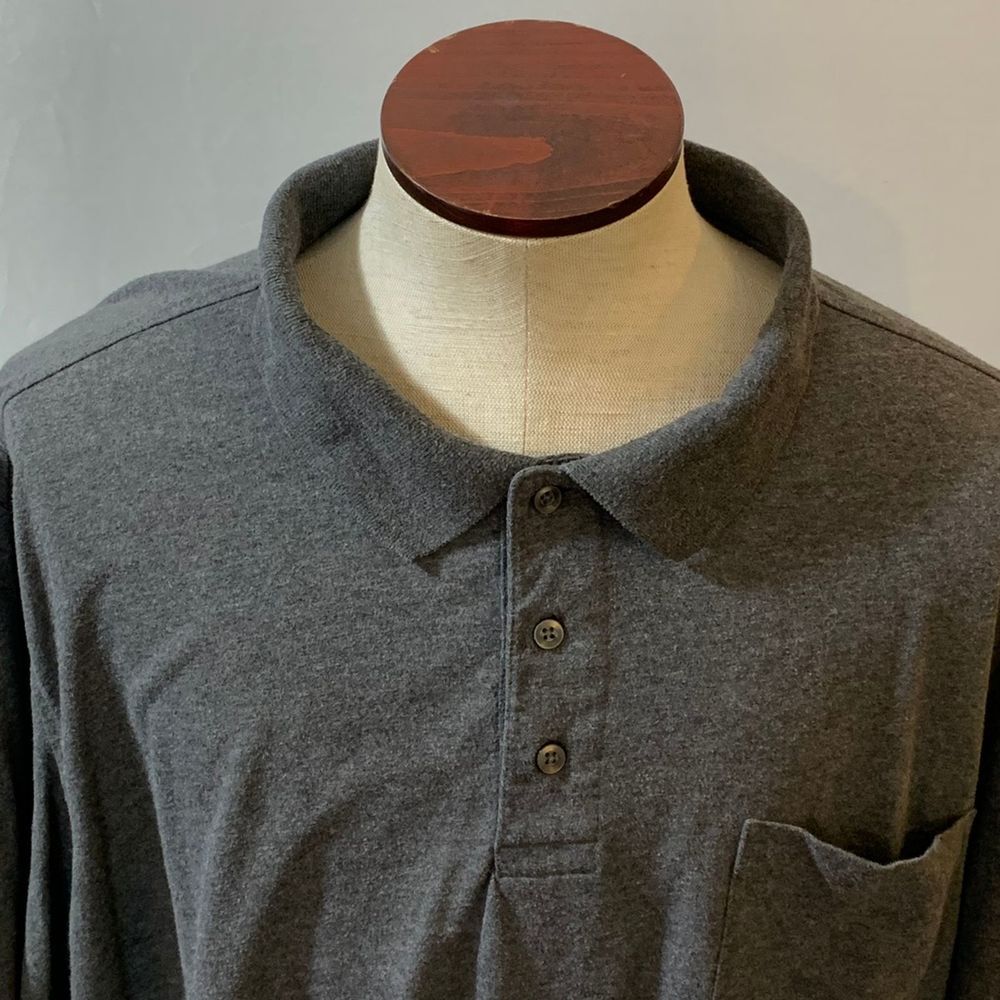 GEORGE Gray Polos Shirt Size 3XL - Picture 3 of 4